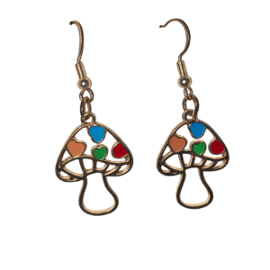 Mushroom Heart Earrings